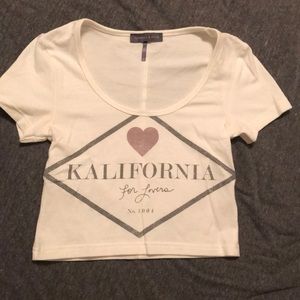 Kendall & Kylie crop top